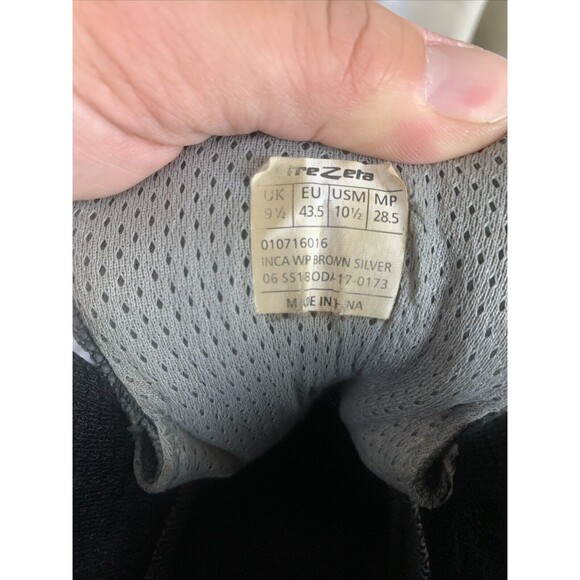 TREZETA Mens 10.5 Inca Waterproof Vibram Leather Walking Hiking Shoes Boots - Picture 8 of 16